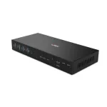 Lindy 2-pordiline kahe peaga HDMI 4K60, USB 3.0 KVM-l&uuml;liti, 4096 x 2160 pikslit, 4K Ultra HD, must