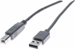 Exertis Connect USB 2.0 kaabel A-B, 60 cm, hall 532406