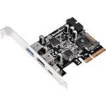SilverStone ECU05 - USB-adapter - PCIe 2,0 x2 madalprofiil - USB 3,1 Type C x 1 + USB3.0 x 2 + USB3.0 (sisemine) x 2 (SST-ECU05)