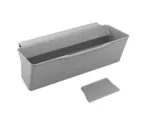 Metaltex Cleantex k&ouml;&ouml;gij&auml;&auml;tmete kogumisaluse, hall plast, 3L, kapiuksele riputatav, t&ouml;&ouml;riistavaba 297526000