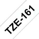 Lamineeritud lint Brother TZe161 36 mm Must l&auml;bipaistval