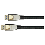 Good Connections Python DP20-PY010 DisplayPort 2.0 kaabel, nailonpunutud, must, 1 m
