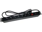 Alantec PZ071U pikendusjuhe 1,8 m 7 vahelduvvoolu pistikupesa Siseruumidesse Must