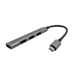 i-tec Metal USB-C HUB 1x USB 3.0 + 3x USB 2.0, USB 3.2 Gen 1 (3.1 Gen 1) USB-C, USB 2.0, USB 3.2 Gen 1 (3.1 Gen 1) Type-A, Metallic, Metal, 0.19 m, Android