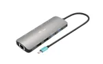 i-tec USB-C Metal Nano 2x Display dokkimisjaam + Power Delivery 100 W