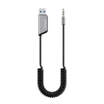 Savio TR-16 saatja AUX-adapter k&auml;ed-vabad funktsiooniga, Bluetooth 5.3, Google Assistant/Siri