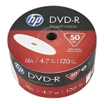 HP DVD-R 4,7 GB 16x prinditavad kettad, 50 tk karbis (DME00070WIP-3)