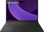 LG Gram Pro 16ZB90TS Copilot+ PC Intel Core Ultra 7 258V s&uuml;learvuti 40,6 cm (16 tolli) 2.5K 16 GB LPDDR5x-SDRAM 1 TB SSD Wi-Fi 7 (802.11be) Windows 11 Pro Hall