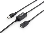 Equip USB 2.0 t&uuml;&uuml;p A aktiivne pikenduskaabel isane&ndash;emane, 10 m