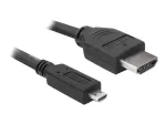 DeLOCK - Video- / helikaabel - HDMI - 32 AWG - HDMI, 19-pin (M) - 19-pin Micro-HDMI (M) - 3 m (82663)