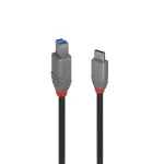 Lindy 1m USB 3.2 Type C to B kaabel, Anthra Line