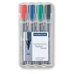 Marker Staedtler 356 WP4 4 tk Must Sinine Roheline Punane