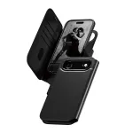Rahakotiga &uuml;mbris PanzerGlass CARE Tango 2-in-1 koos MagSafe'iga iPhone Airile &mdash; Must