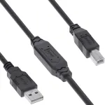 InLine USB 2.0 aktiivkaabel, USB-A isane USB-B isasele, 7,5 m