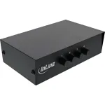 InLine AV l&uuml;liti manuaalne 4-pordiline 3x RCA IN/OUT komposiit Must
