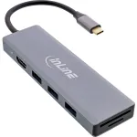 InLine USB 3.2 USB-C Multi Hub (3x USB-A + USB-C) - Kaardilugeja - HDMI - OTG