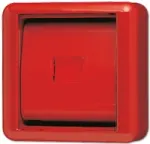 JUNG Cover Plate m. Glasscheibe 860WGLRT WG800 IP44 Punane einsch.roter rocker 860WGLRT (860WGLRT)