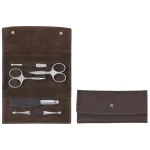 Manik&uuml;&uuml;ri- ja pedik&uuml;&uuml;rikomplekt ZWILLING 97407-007 &mdash; 5-osaline komplekt nahkkarbiga