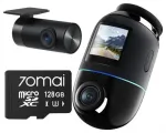 70mai Omni X800 4K autokaamera koos 70mai 128GB SD-kaardiga &mdash; 4K esi- ja salongisalvestus