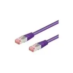 Wentronic Goobay CAT 6 paigalduskaabel, S/FTP (PiMF), violetne, 1 m - LSZH halogeenivaba, vask (93536)