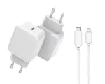 CoreParts MBXUSB-AC0015 mobiilseadme laadija Universaalne Valge AC Kiirlaadimine Toasisene