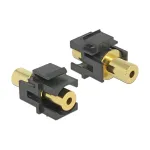 DeLOCK Keystone moodul 3.5 mm pistikupesa &uuml;hendus, must, 86383