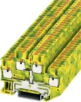 Phoenix Contact Push-In Doppelstock-Protective Earth Terminal PTTB-PE PTTB 2,5-PE rohekaskollane Sisaldab: 1 tk (3210596)