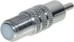 Adapter F-ema RCA-isasele ShiverPeaks 85326 &mdash; koaksiaalne F-pistik RCA audio/video adapteriks
