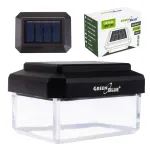 GreenBlue Solar LED Postituli, 60x40 mm, &uuml;mbrikukujuline vari, 3200K, GB125 WW