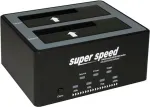 ROLINE - HDD-dokkimisjaam - pesad: 2 - 6,4 cm, 8,9 cm (2,5, 3,5) - SATA 6Gb/s - 600 MBps - USB 2.0 - Must (16.01.4122)