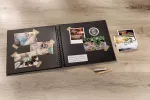 Fotoalbum Walther Fun SA110W 30x30 cm, 50 musta lehte, spiraalk&ouml;ide
