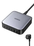 Ugreen 40914 Nexode 200W GaN lauapealne USB-C USB-A laadija, siseruumides, AC, 21 V, 5 A, 2 m, must, hall