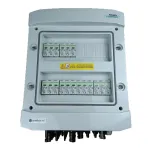EMITER Switchgear Attached DC Hermetic IP65 EMITTER koos Noark 1000V Type 1+2 DC-piiksurvet&otilde;kistiga, 6x PV string, 6x MPPT