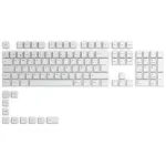 Glorious GPBT Keycaps - 115 PBT-klahvi, ISO, ES paigutus, Arctic White