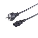 S CONN Maximum Connectivity v&otilde;rgutoitekaabel Schuko sirge CEE 7/7 &ndash; C13 must VDE 1,8 m