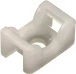 HellermannTyton KR6G5 kaablisideme kinnitusklamber - valge - 100 tk