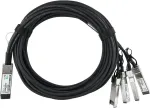 BLUEOPTICS &Uuml;hilduv H3C QSFP-40G-4SFP-10G-CAB-5M-CM-BL BlueLAN Passiivne 40GBASE-CR4 QSFP kuni 4x10GBASE-CR SFP+ Otsesiirduskaabel, 5 meetrit, AWG26