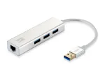 LevelOne Gigabit Adapter USB-A 3.0 to RJ45 + 3x USB-A 3.0 1Gbps