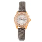 Folli Follie Woman WF1B006STM 30mm kvartsanaloogkell valge nahkrihmaga