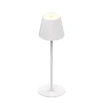 SYNERGY21 LED laualamp akutoitel - v&auml;lik&auml;ytt&ouml;&ouml;n IP54 - puhekytkin himmennett&auml;v&auml; - valkoinen