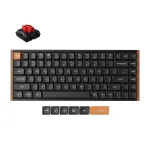 Keychron K3M-F1 75% Low-Profile mehaaniline klaviatuur, Gateron Red l&uuml;liti, RGB Hot-Swap, Bluetooth 5.1 ja USB-C, must