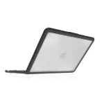 STM Dux Ultra &uuml;mbris Apple MacBook Neo jaoks, must/l&auml;bipaistev