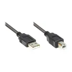 Good Connections USB 2.0 A to B kaabel, 0,25 m, must