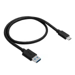 Akyga AK-USB-24 USB 3.1 A-t&uuml;&uuml;p&ndash;C-t&uuml;&uuml;p kaabel, 0,5 m, must