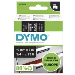 DYMO autentsed D1 sildid | Valge tr&uuml;kk mustal lindil | 19 mm x 7 m | Isekleepuvad sildid LabelManager sildivalmistajatele | Valmistatud Euroopas