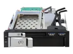 DeLOCK 5,25 mobiilne raam 1 x 2,5 + 1 x 3,5 SATA HDD + 2 x USB3.0 pordi jaoks - mobiilne m&auml;luraam - 6,4 cm, 8,9 cm (2.5, 8,90cm (3.5)) (47209)