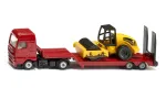 Siku MAN veok koos teerulliga, Veoauto/haagise mudel, 1:87, MAN, Poiss/T&uuml;druk, Metall, Plast, Punane, Kollane
