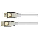 Good Connections Python DP20-PY010W DisplayPort 2.0 kaabel, 54 Gbit/s, UHBR 13.5, nailonpunutud, valge, 1 m