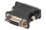 Assmann DVI adapter. DVI(24+5) - HD15 M/F. DVI-I dual link. bl (AK-320504-000-S)