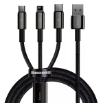 3-in-1 USB-kaabel Baseus Tungsten Gold CAMLTWJ-01